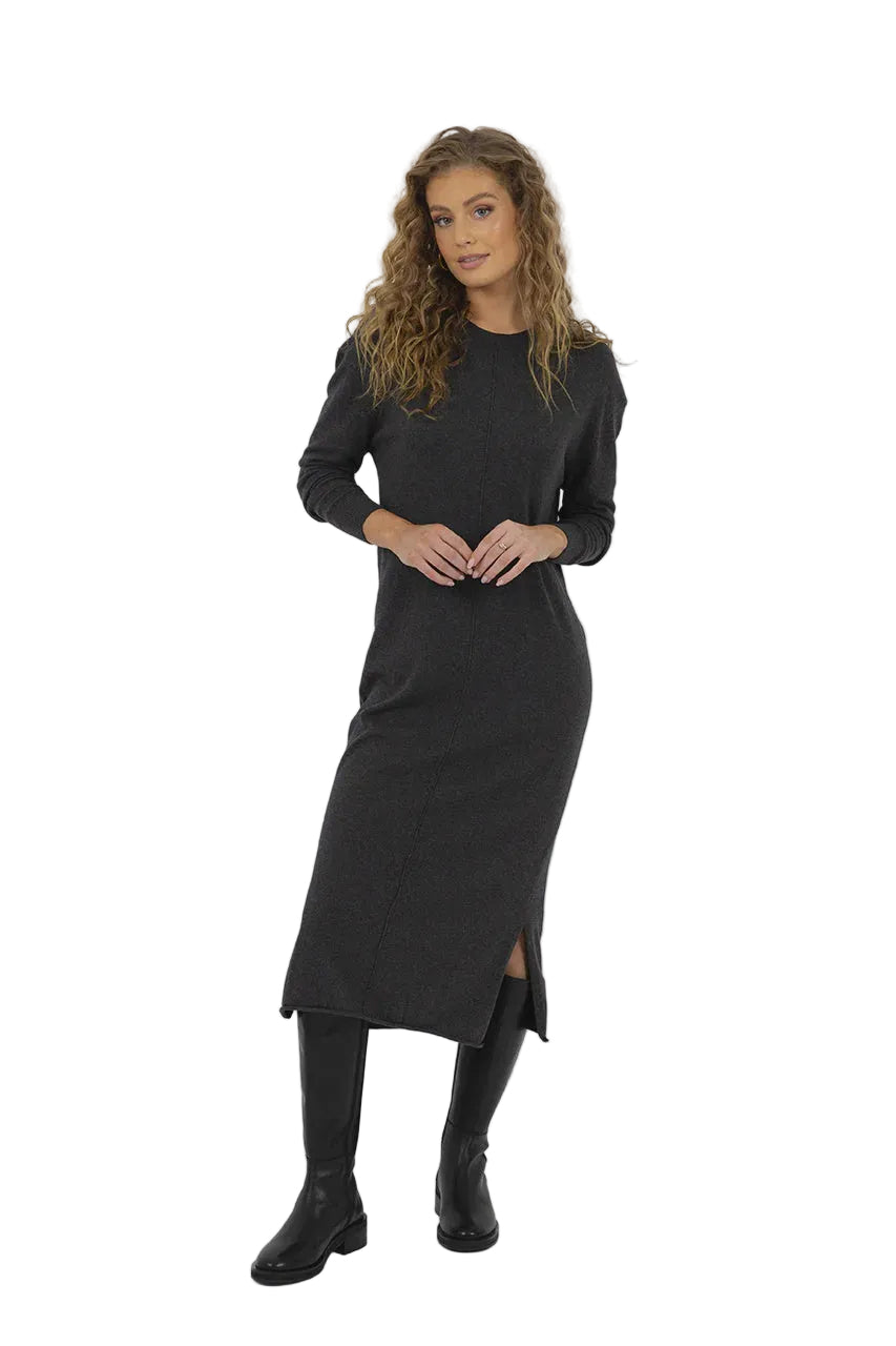 Elena Dress / Charcoal Original Garansi Resmi