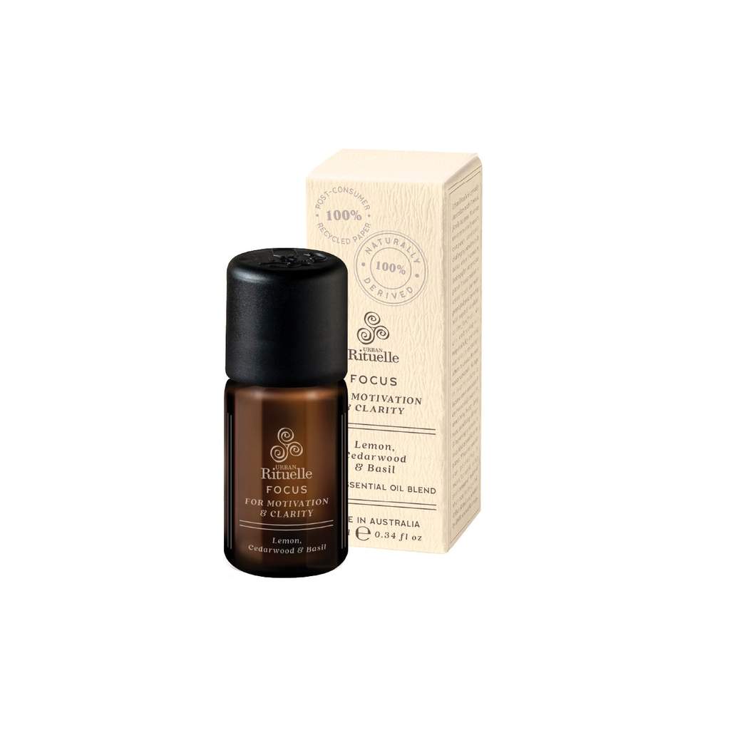 Focus: Lemon, Cedarwood & Basil Essential Oil Original Garansi Resmi